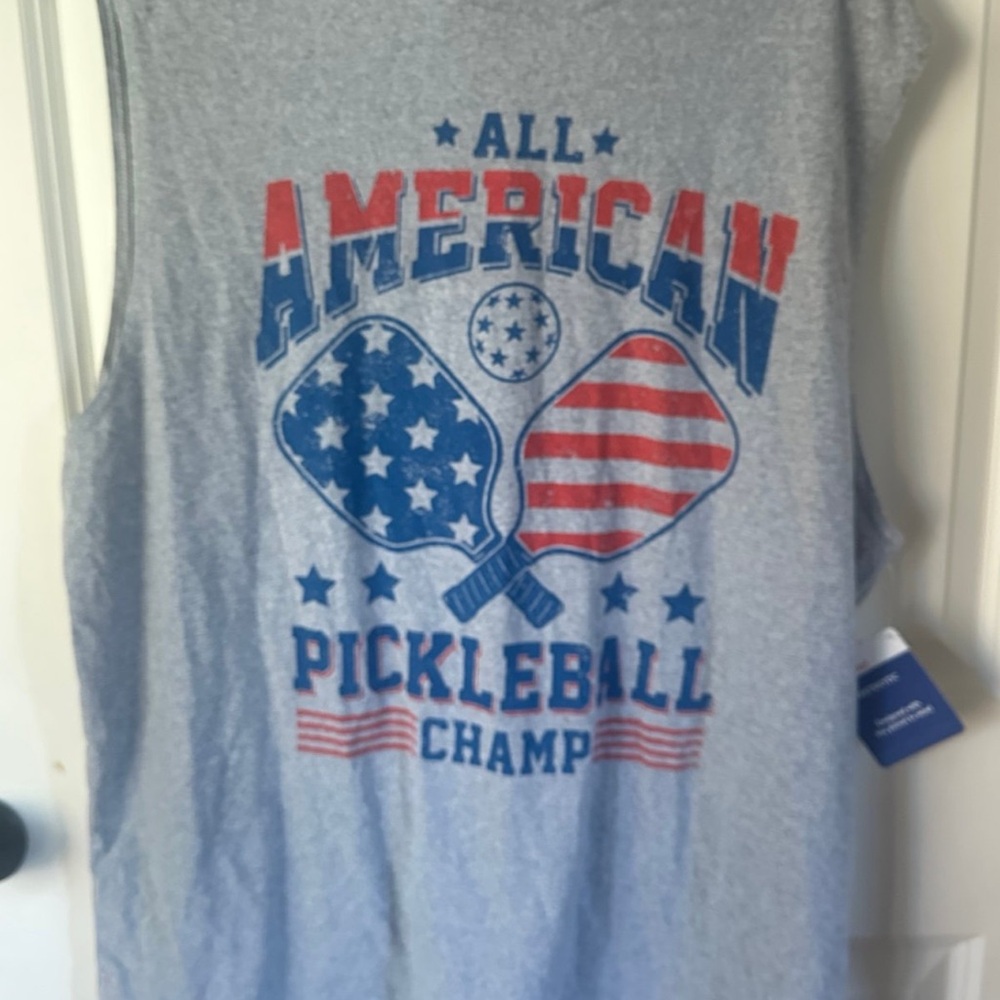 Gray All American Pickleball Champ Tank Top xl
